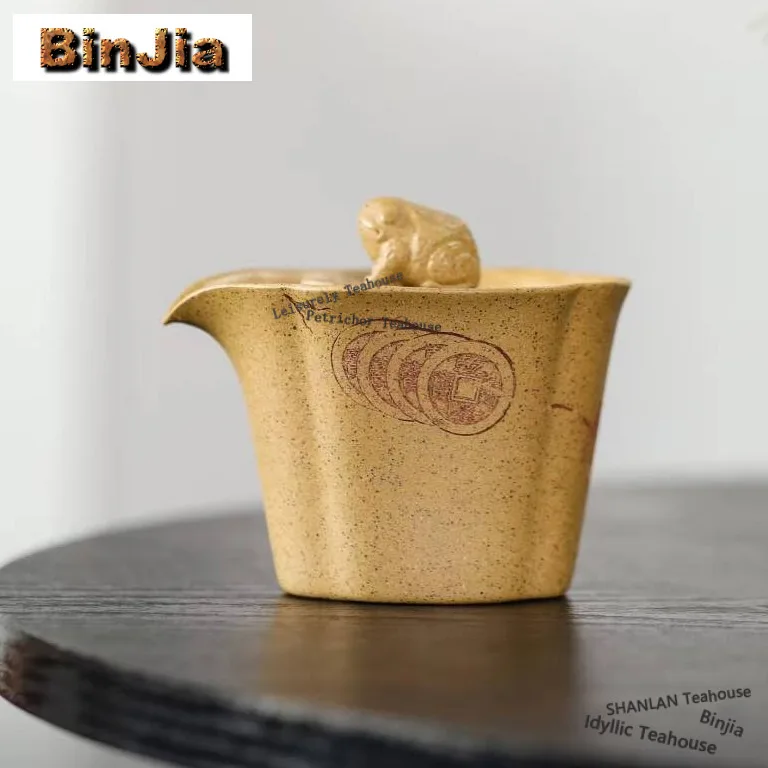 

120ML Authentic Yixing Purple Clay Teapots Handmade Wealth Hand Grab Pot Raw Ore Section Mud Kettle With Strainer Zisha Tea Set