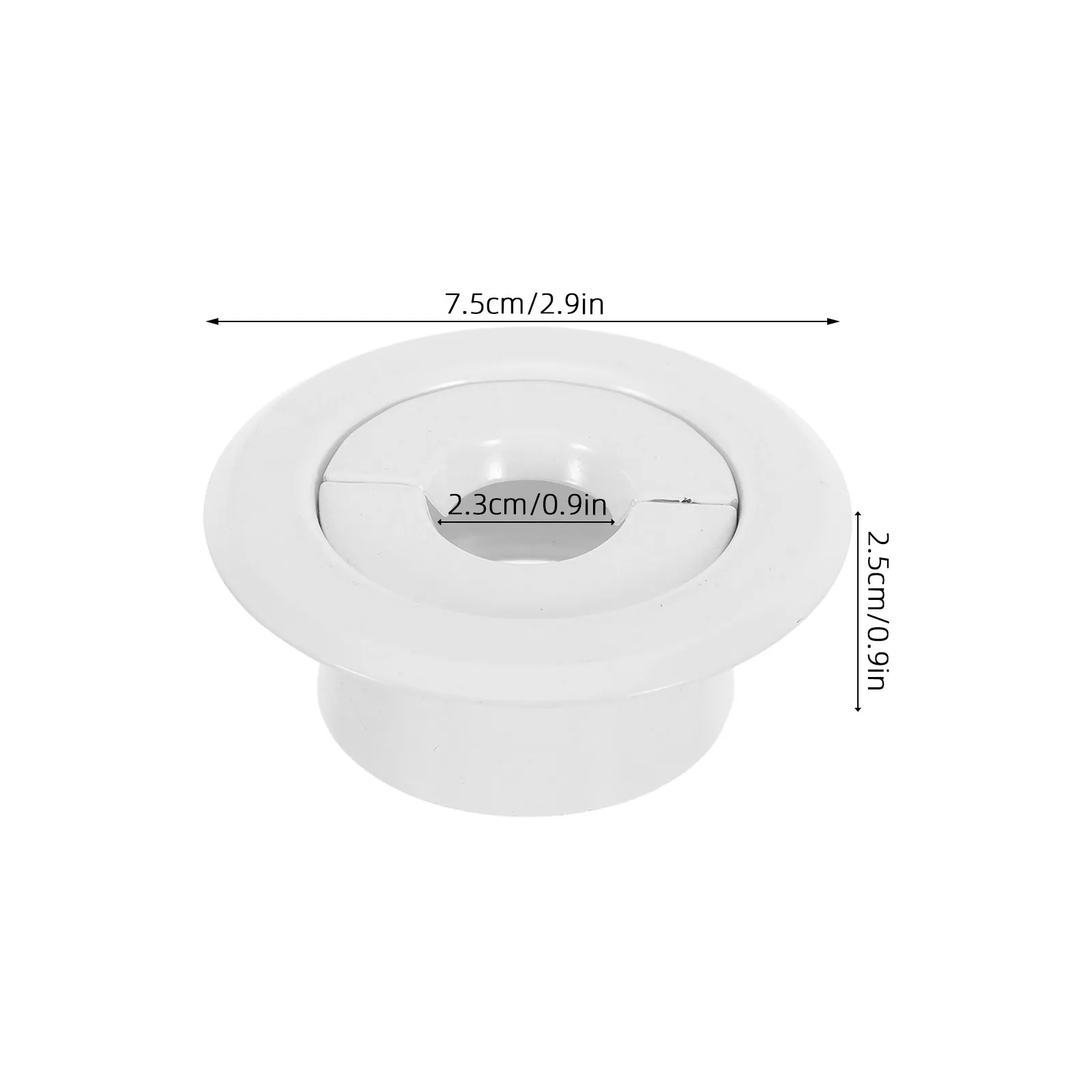2Pcs Fire Sprinkler Escutcheon Ring Covers 2.3cm Inner Diameter Recessed Retrofit Residential Commercial Ceiling Sprinkler Plate