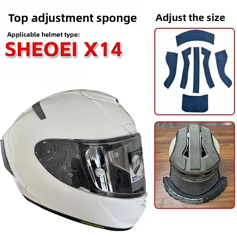 

For SHOEI X 14 Helmet Lining Pad Non-destructive Installation Adjustment Sponge Pad，Motorcycle Helmet Accessories