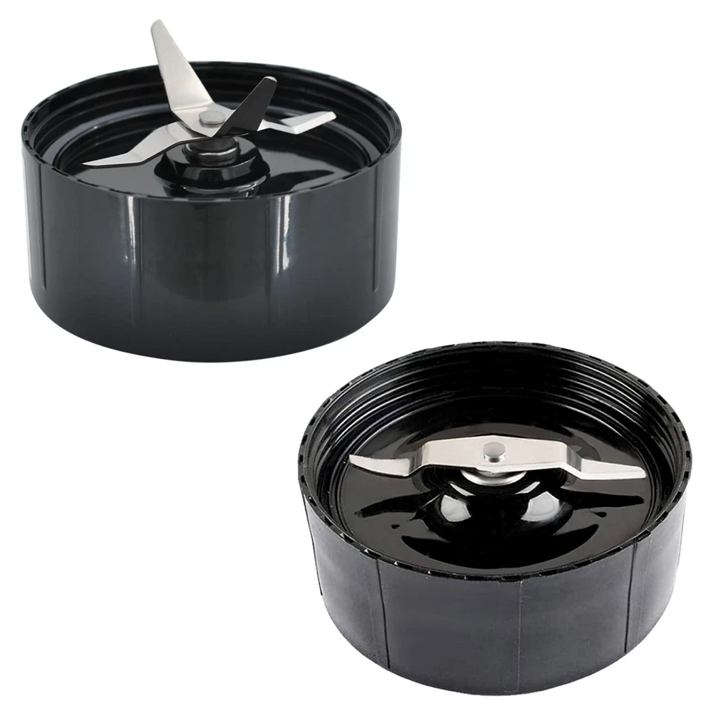 La nueva pieza de repuesto de cuchillas de afeitadora cruzadas y planas para MB1001 Magic Bullet 250W, accesorios mezcladores de cuchillas de licuadora