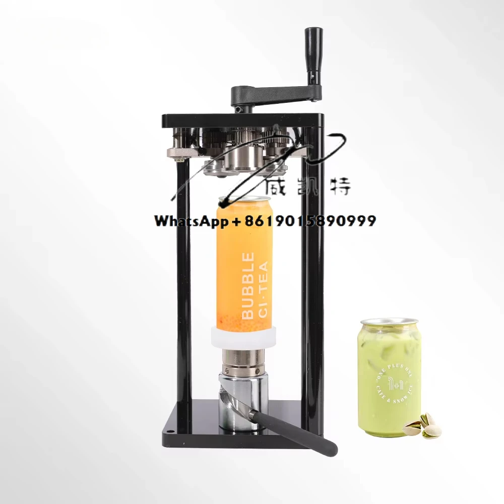 Factory Wholesale Commercial Semi-Automatic Pop Can Sealing Machine Manual Can Seamer For Bubble Tea Juice Soda Coffee