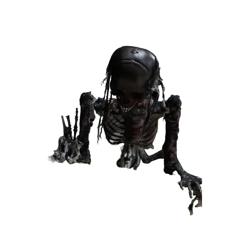 for NED N117 Stainless Steel Rechargeable Durable Animated Skull Halloween Ghost Adult Indoor Decoration