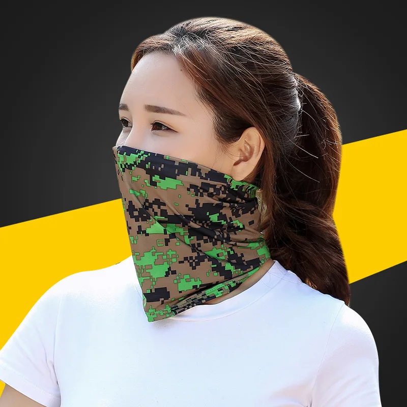 Unisex Cycling Cap Head Scarf Balaclava Bandana Neck Tube Scarf Ice Silk Scarf Women Men Headwear Face Mask Bicycle Headband