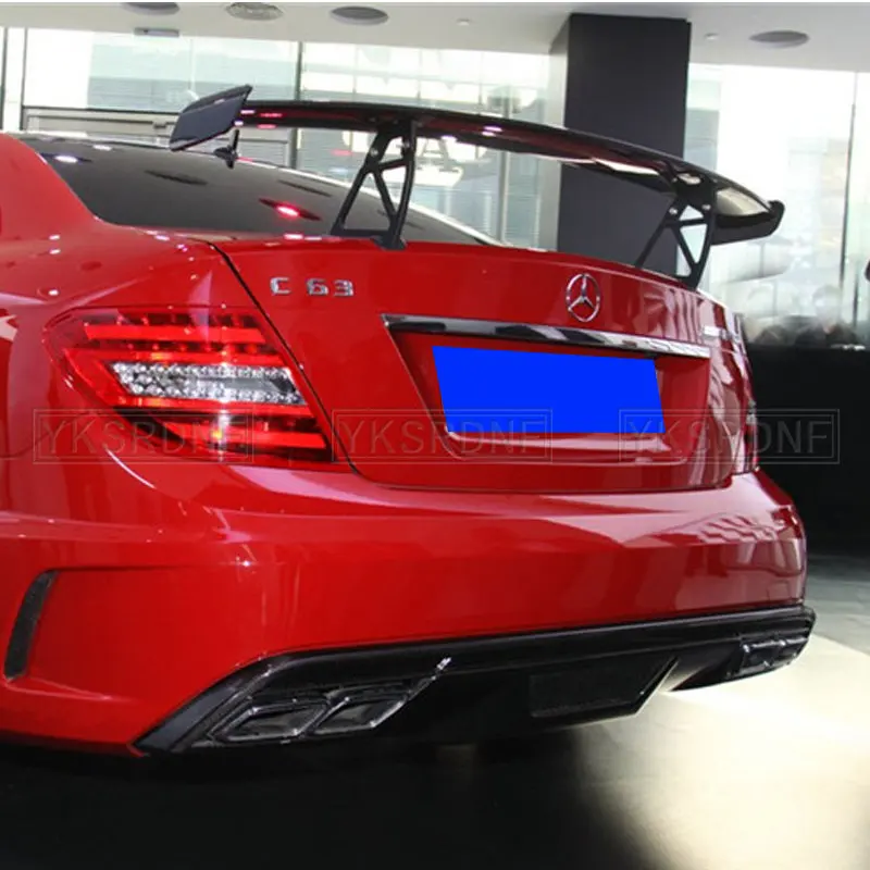 C CLass W204 C63 coupe carbon fiber black series trunk spoiler rear wing fit for C63 spoilers C63 2/4 DOOR 2007-2014