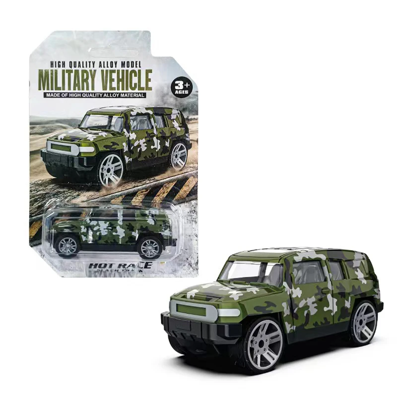 Camouflage Off-road Vehicle Children's Mini Alloy Car Sliding Pull Back Sports Car Racing Model Set Toy