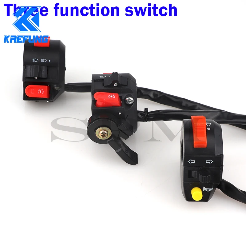 3/4/5-Function Kill Light Hi-Lo Beam Electric Start Switch for 50cc 70cc 90cc 110cc 125cc 150cc ATV Quad Pit Bike Buggy Go Kart