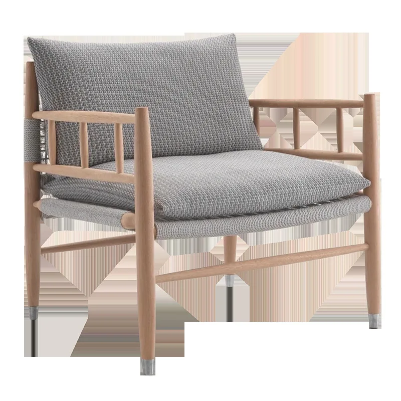 

Outdoor sofa courtyard villa garden open-air balcony sofa rattan solid wood