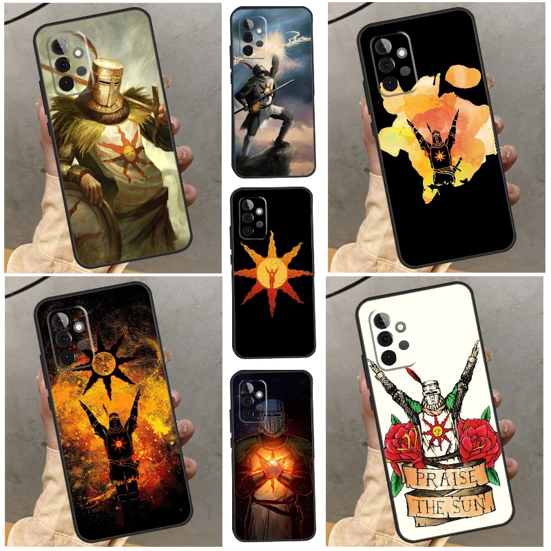 Praise the Sun Dark Souls Case For Samsung Galaxy A54 A34 A14 A53 A33 A73 A13 A51 A71 A12 A22 A32 A42 A52 A50 Back Cover