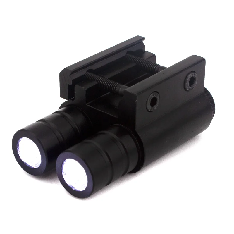 Tactical Pistol Laser LED flashlight combination Light for 20mm Picatinny Rail Flashlight 3 Modes with with Strobe Function