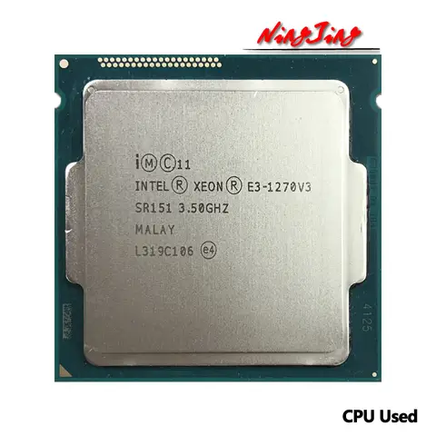 Używany Intel Xeon E3-1270 v3 E3 1270v3 3,5 GHz 4C/8T L2=1M L3=8M 80W LGA 1150