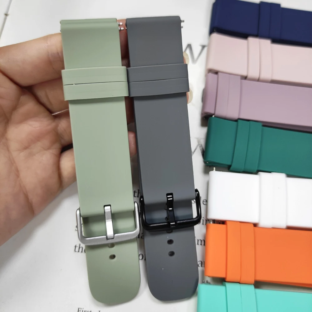シリコーン時計ストラップ 22 ミリメートルスント垂直 2/ - Running Watch のレビューと価格