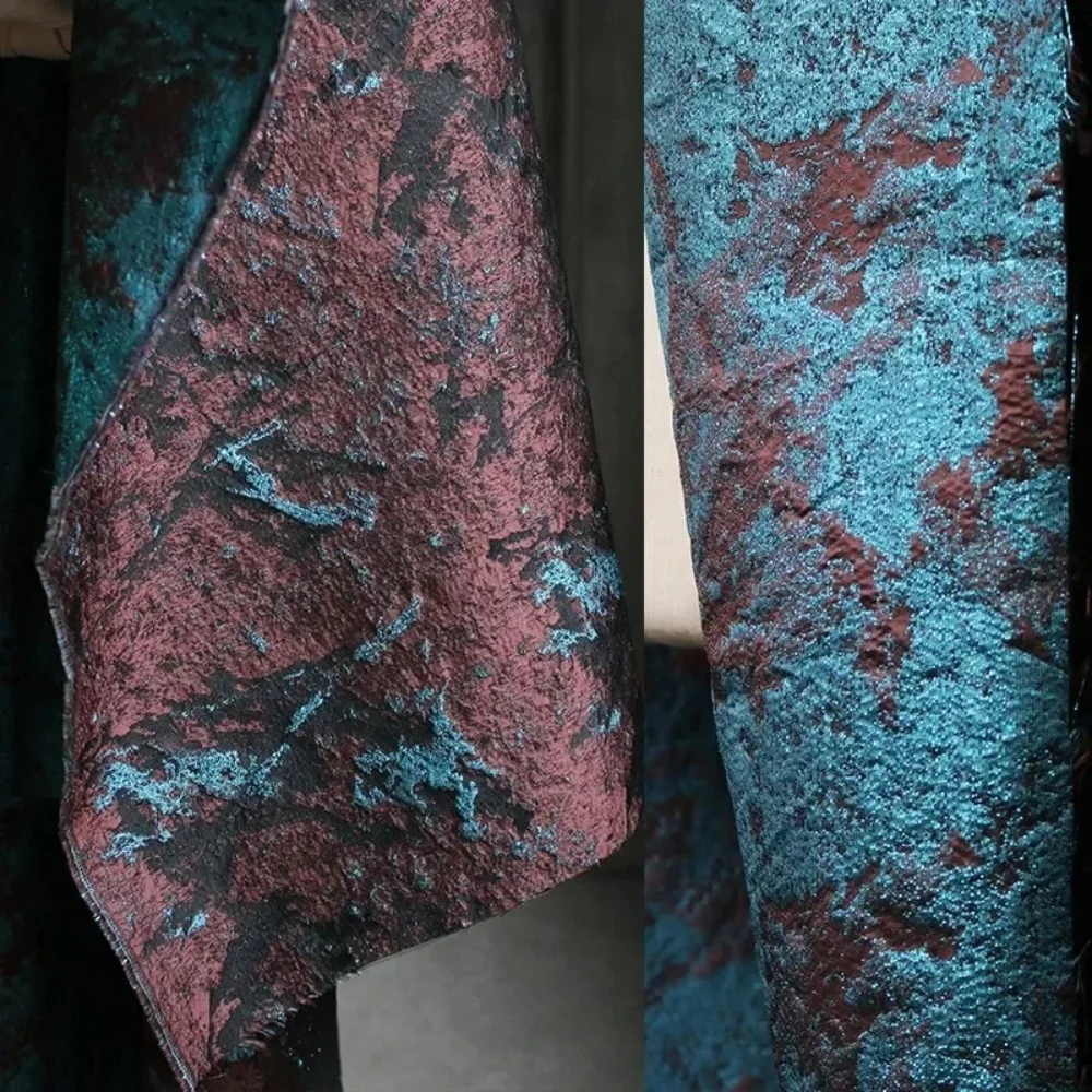 

Винтажная жаккардовая ткань с креативной текстурой, дизайнерская, из полиэстера, на метры, для шитья и рукоделия