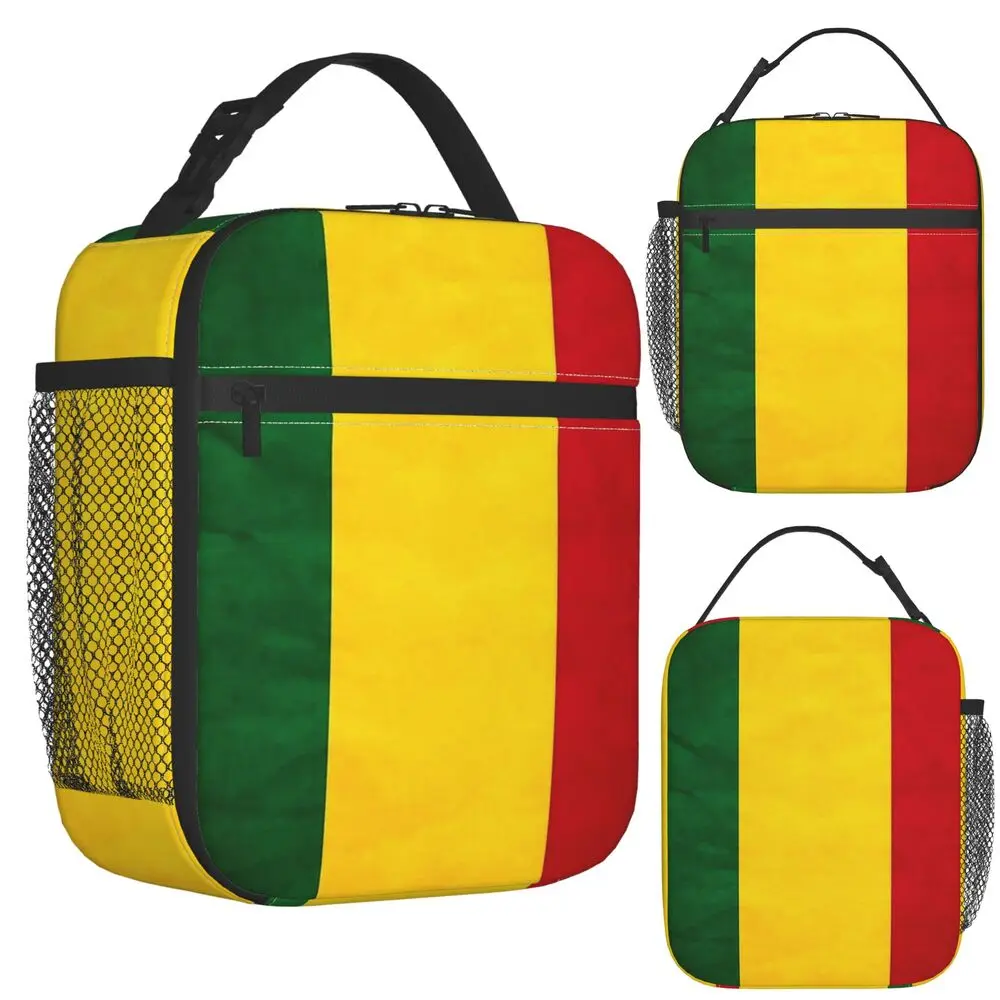 Jamaican Reggae Rasta Lion Jamaica Flag Insulated Lunch Bag for Kids School Cooler Thermal Food Box Tote Lunch Boxes Container
