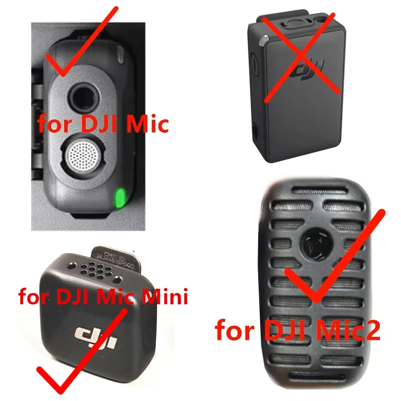 Microphone Windscreen Outdoor Cover Windshield Muff Deadcat for DJI MIC MIC2 MIC MINI Pocket3 Mic Mini 2 2S Transmitter Wireless