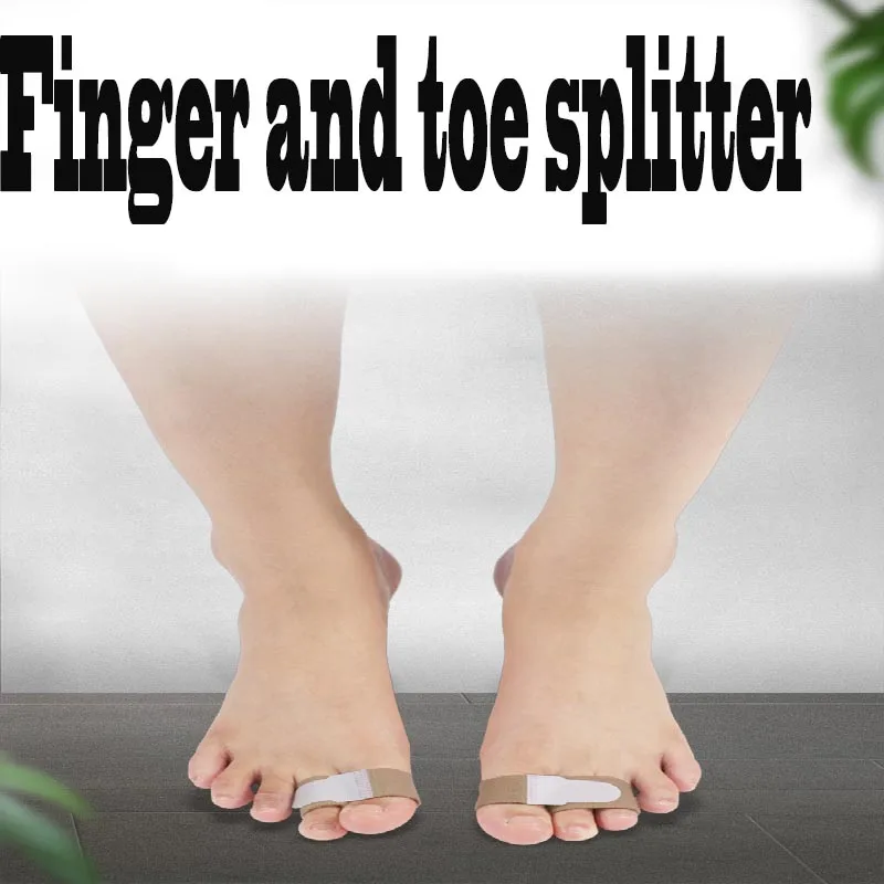 

Finger and Toe Velcro Bandage Dividers Toe Overlap Thumb Valgus Middle Toe Correction Stretcher for Both Men and Women