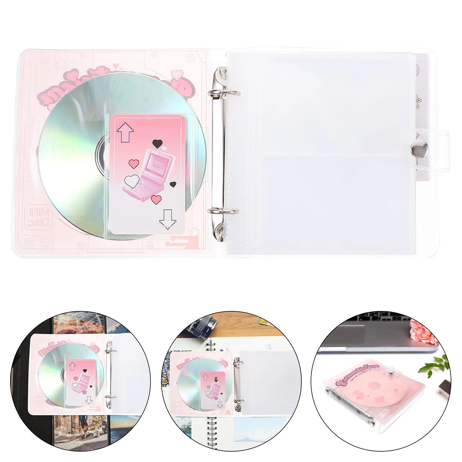 1pc Photo Album For Photos Pvc Pp Material Large Capacity Portable Picture Collection Holder Diy Scrapbook Mini Album For