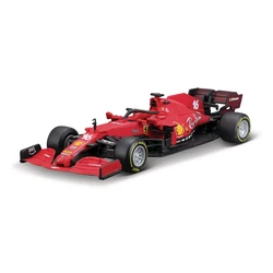 Bburago-Formula Car Leges, Die Cast Vehicles, Collecemballages Model, Racing Car Toys, Ferrari 2021 SF21 #16 #55, F1, 1:43