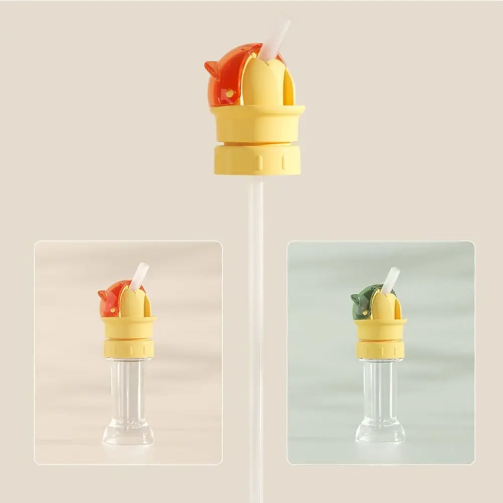 Cover Cap 2 in 1 Straw Lid Silicone Straw Bottle Replacement Lid Drinking Tube Feeding Kid Drinkware Baby Water Bottle Cap