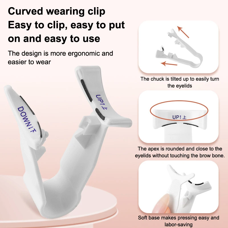 Professional Magnetic Eyelashes Extension Applicator Two-stage False Eyelashes Tweezer Curler Clip Clamp Makeup Beauty Tool