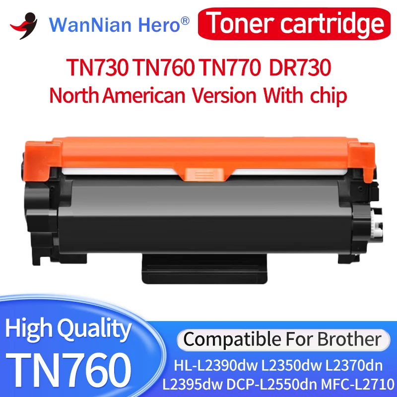 NA TN730 TN760 TN770 DR730 Toner Cartridge For Brother HL-L2390dw L2350dw L2370dn L2395dw DCP-L2550 MFC-L2710 L2713 L2730 L2750