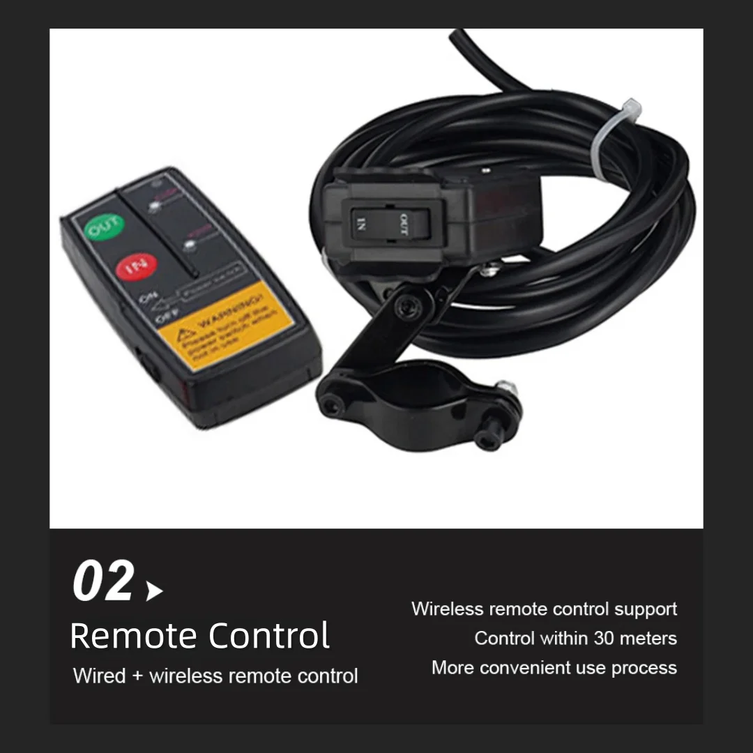 12 V/24 V 2000 lb Beach Buggy Winde DC Winde Drahtseilwinde