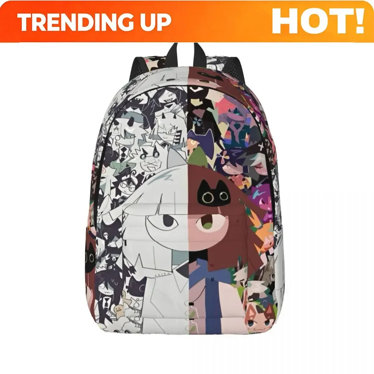 Custom Bag Cartoon Miss Circle Backpack Preschool Primary School Student Fundamental Paper Education Bookbag Boy Girl Kids Canva