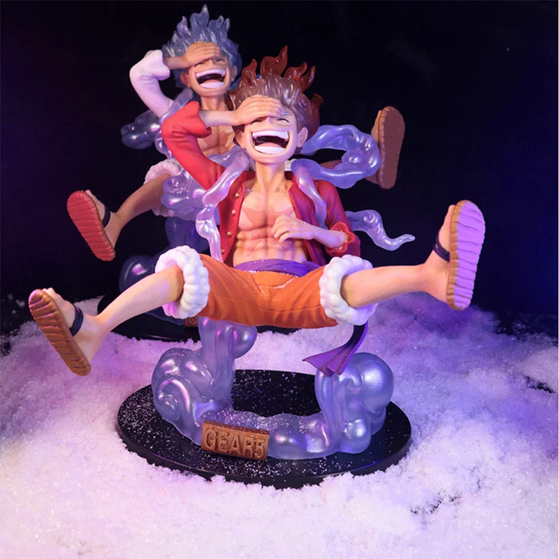 Anime One Piece Figure Luffy Gear 5 Action Figure Sun God Luffy Nika 17cm Pvc Action Figurine Statue Collectible Model Doll Toys