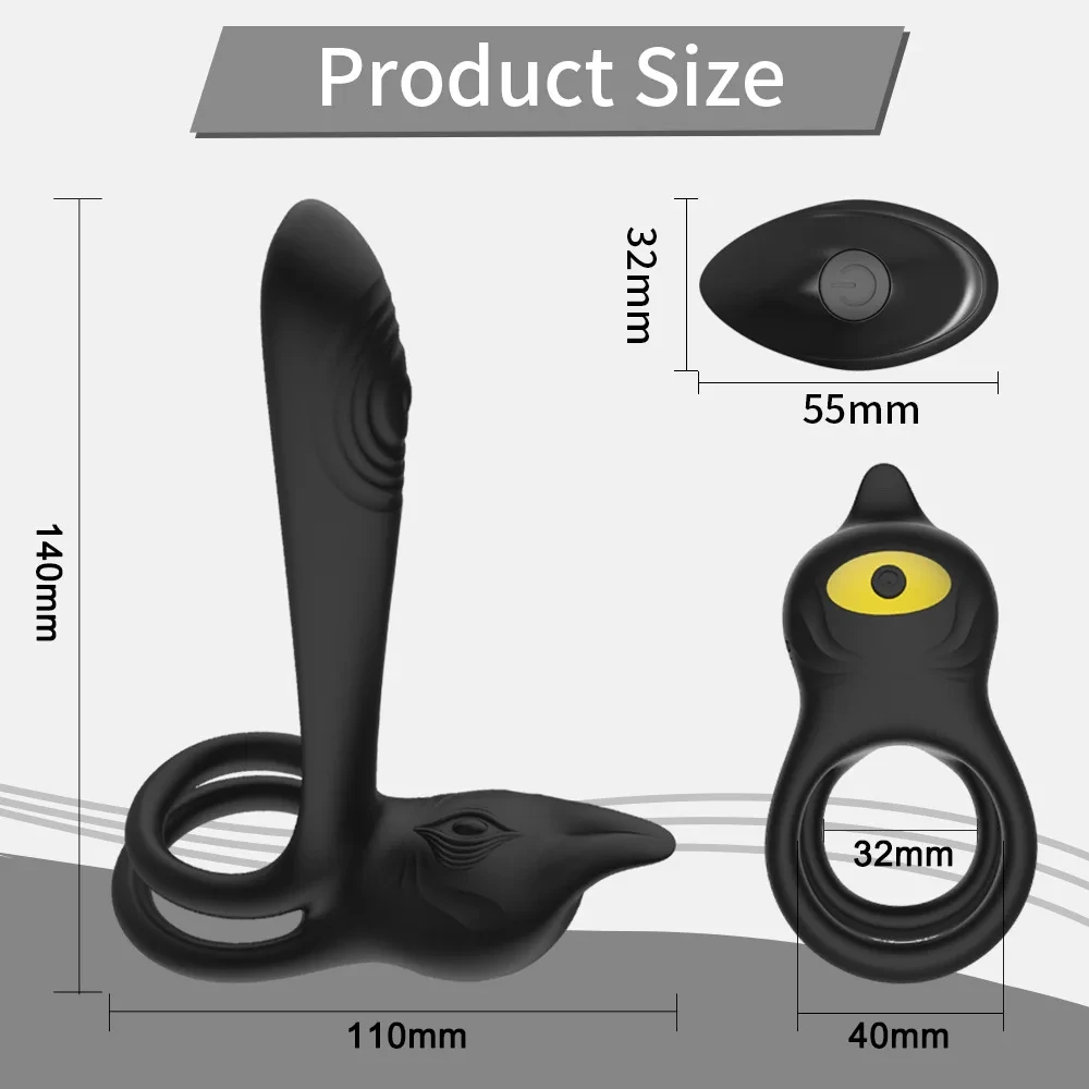Vibrating Cock Ring for Men Peni Anal Adult Prostate Sex Remote Control Man Massager Sexual Vibrator Vibratorl Products Toys view 4