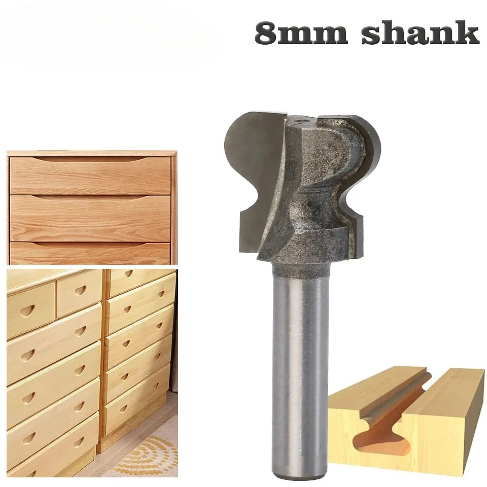 8mm Schaftfräser für Holz, Industriequalität, Doppelfingerfräser, Holzbearbeitungswerkzeuge, Holzfräser, Endfräser