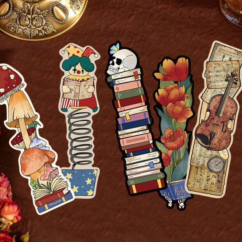 30Pcs Retro Reading Bookmark Collection Premium Quality Classic Design DIY Decoration Student Reading Marker  Durable Bookmarks