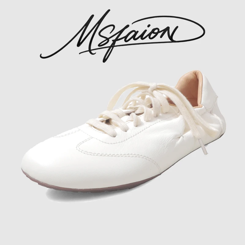 Old Money Relaxed Fit German Army Trainers Women Vintage Vegetable Tanned Leather Sneakers Minimalist Quiet Luxury Retro Court view 2