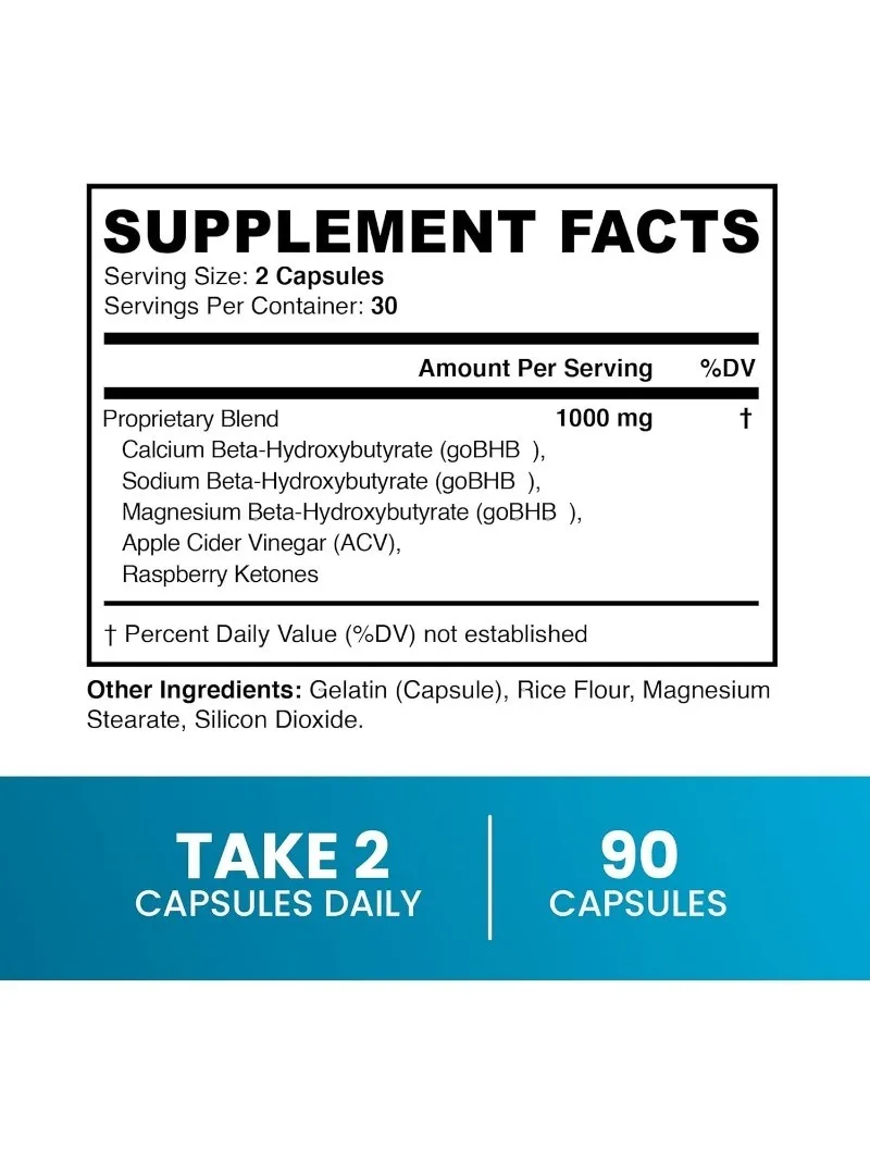 

Containing Cider Vinegar And Raspberry Ketone For Metabolism, Ketosis, And Acv Ketone Dietary Support || Gluten Free