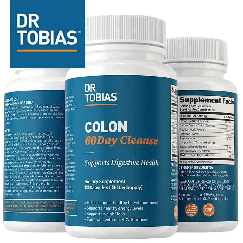 Colon Cleanse Supports Healthy Bowel Detoxification Contains Flax Seed Meal, Licorice Root, Psyllium Husk Powder