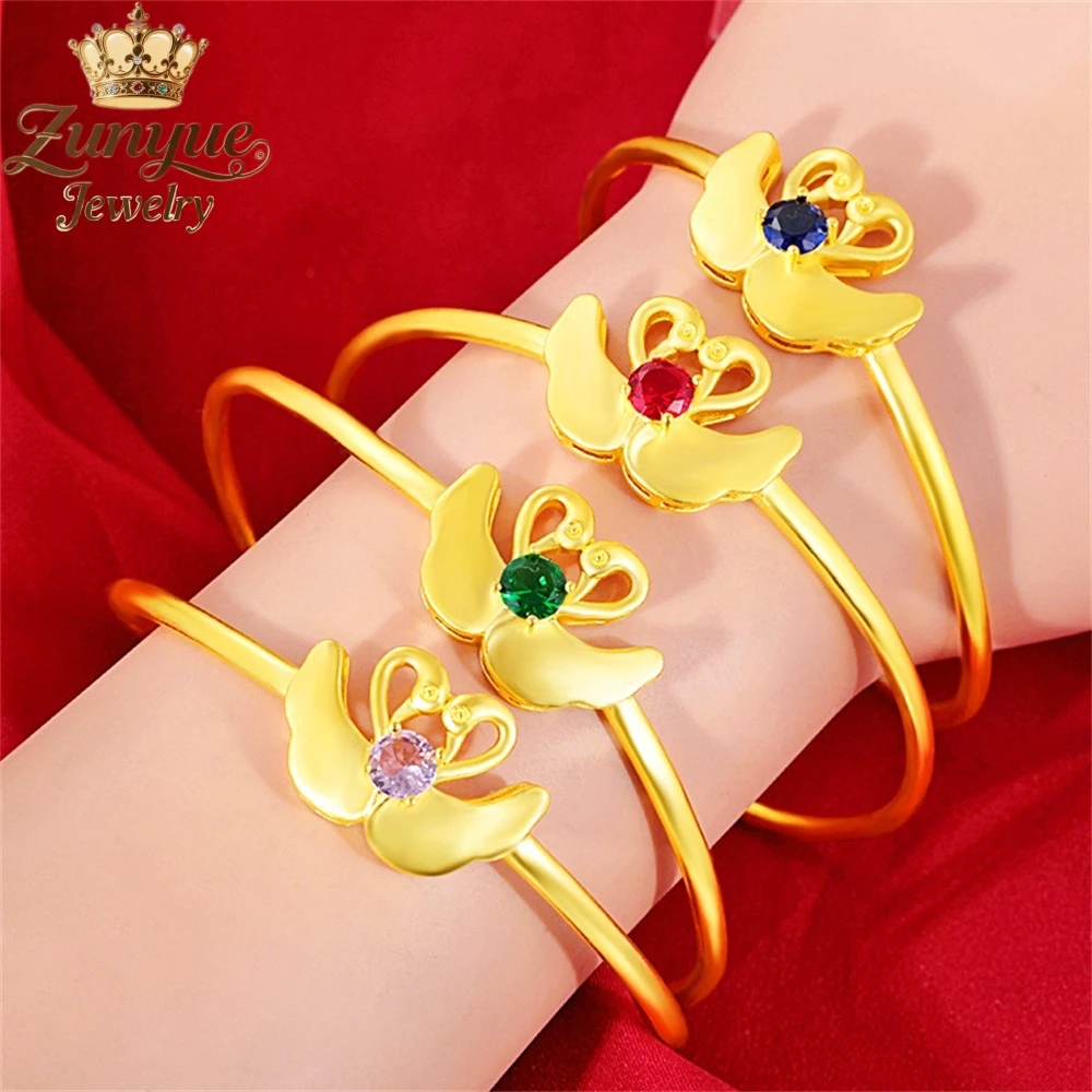 

Sand Gold Little Swan Bracelet Luxury Quality Jewelry Handicraft Best Selling Fashion Jewelry Exquisite Elegant Charms Popular