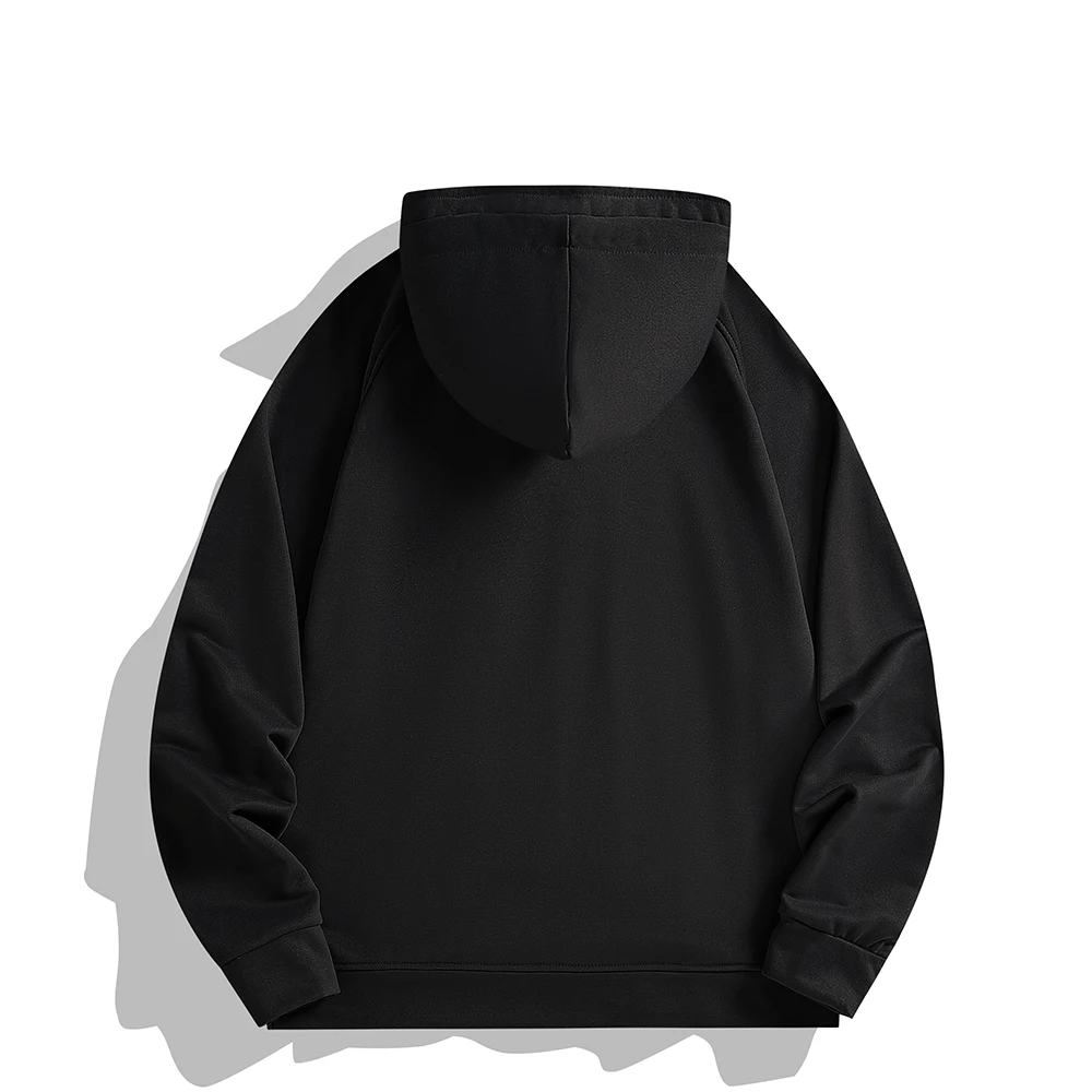 Jaket Latihan Musim Semi Musim Gugur Hoodie Pria Trendi dengan Saku Kaus Kebugaran Gym Pakaian Olahraga Bertudung