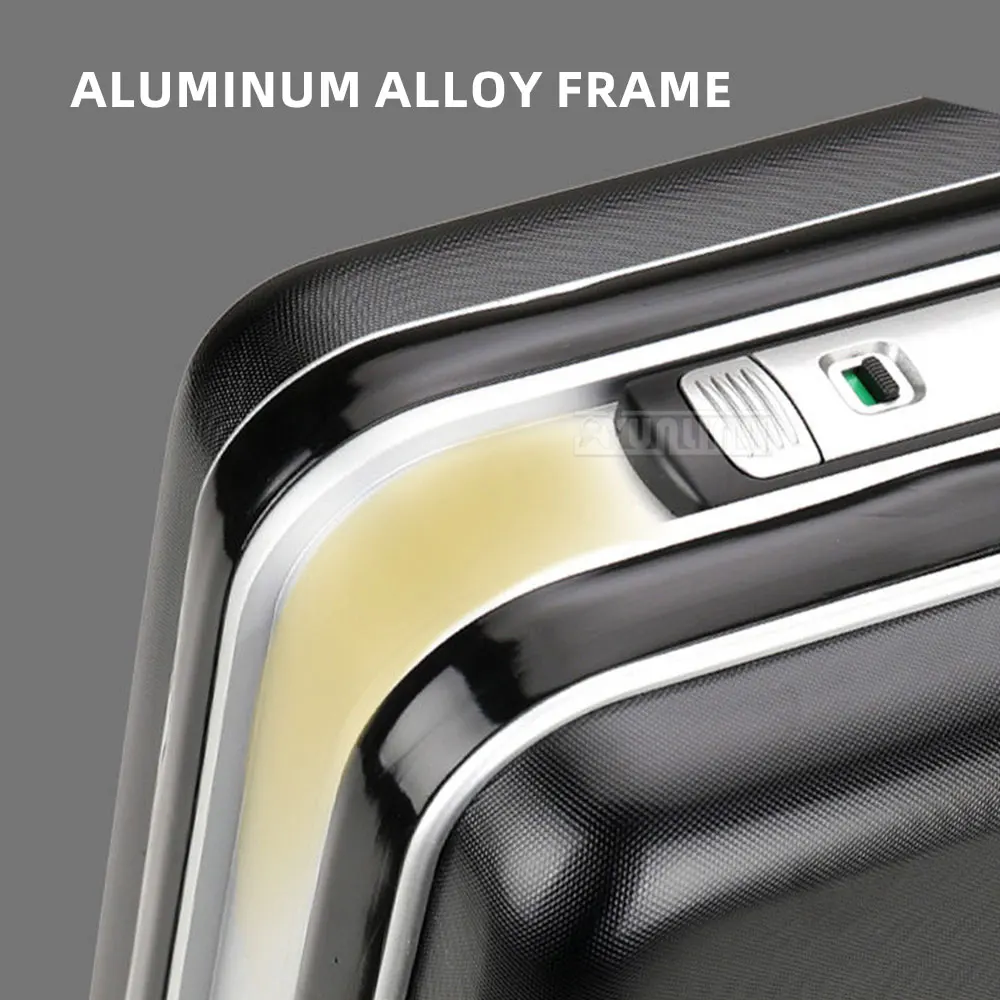 Large Capacity Men’s Briefcase, Heavy Duty Hand Luggage Case, Multi-Compartment Document Organizer