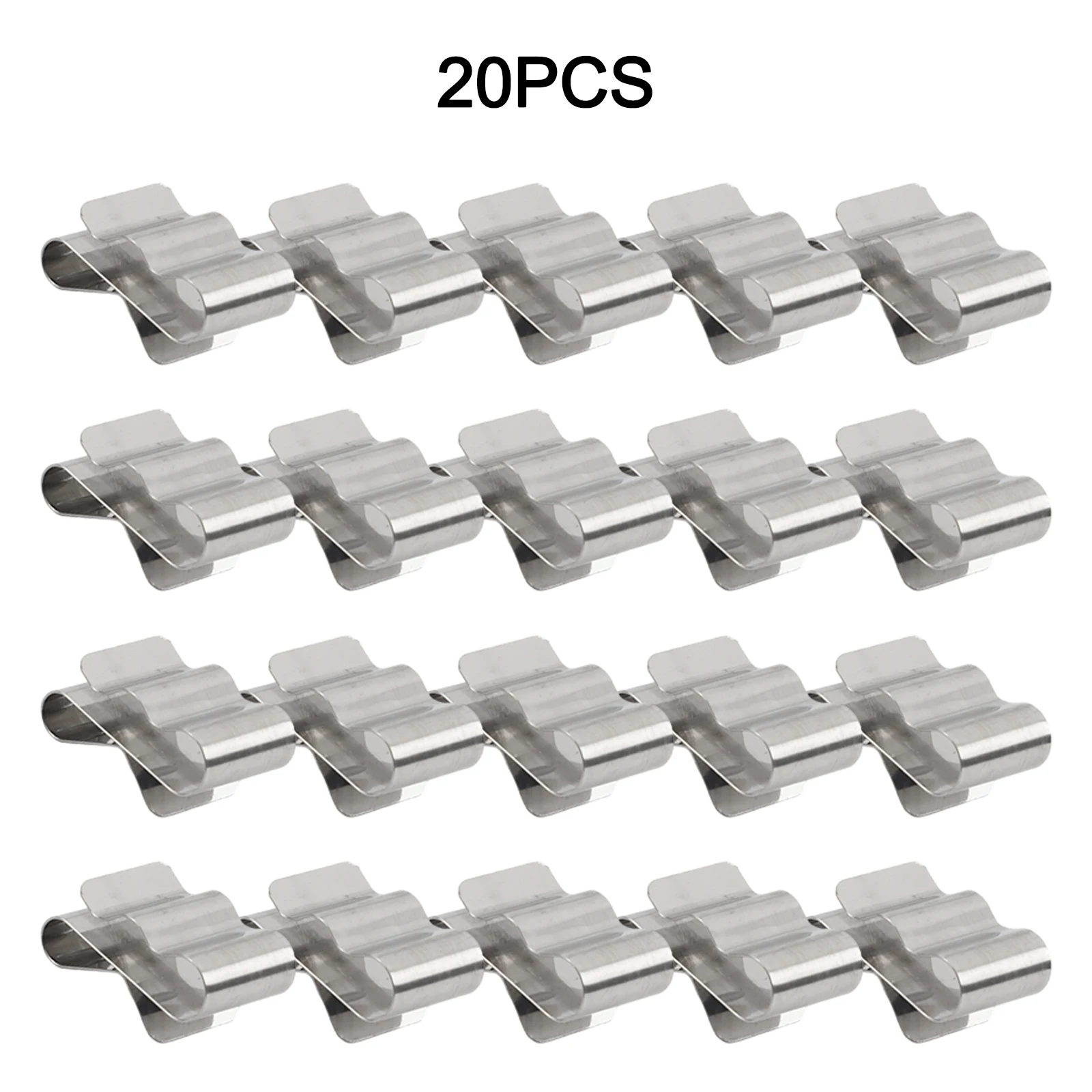 Cable Stability Assured Strong Stainless Steel Solar Panel Clamps Available in Packs of Either Twenty or Fifty