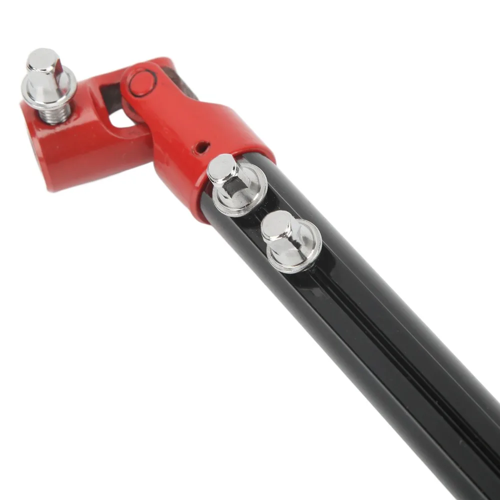 Metal Drum Drive Shaft​ ​Black/Red ​Double Drive ​Pedal Connector Bar​ ​DIY Replacement​ Connector Arm​ ​Kick Drum Linkage