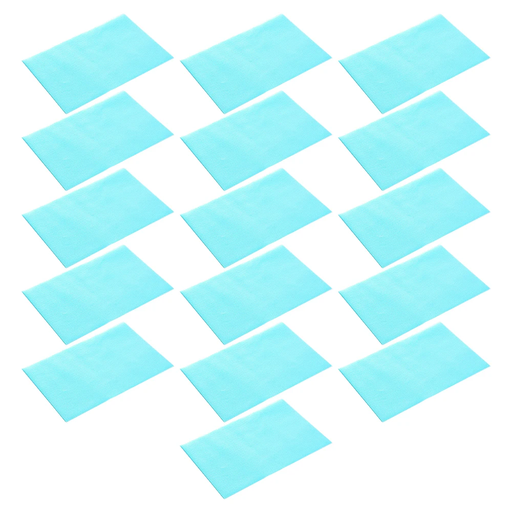 

16 Pcs Ice Placemat EVA Anti Skid Water Resistant Refrigerator Shelf Mats Kitchen Drawer Liners Cabinets Corrosion Sturdy