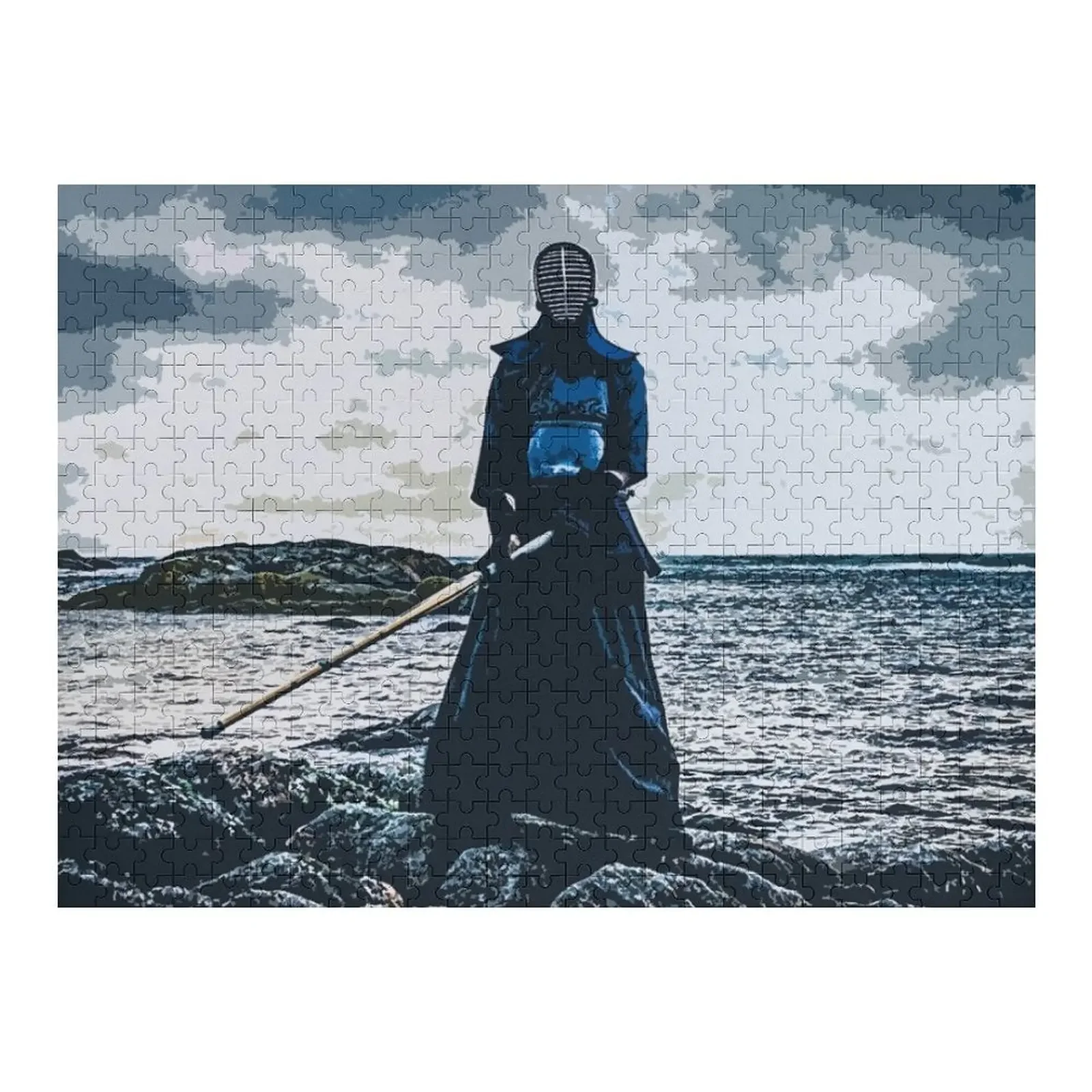 

Kendo warrior by the sea Jigsaw Puzzle Personalised Toys Personalized Gift Ideas Customizable Gift Puzzle