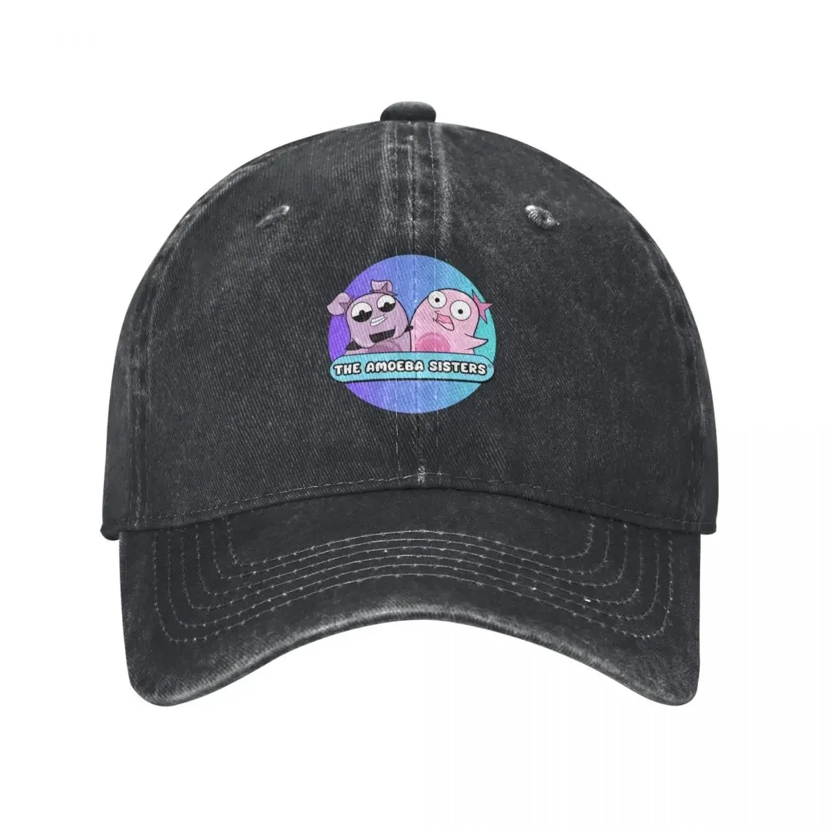 Boné de beisebol com logotipo da Amoeba Sisters, chapéu de sol, chapéu de praia, chapéu ocidental para homens e mulheres
