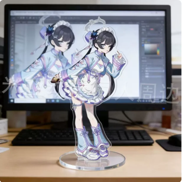 Anime Blue Archive Kayama Reijo Ryūge Kisaki 10cm Stand Figure Acrylic Model Plate Cosplay Collection Desktop Decor Gifts SCG