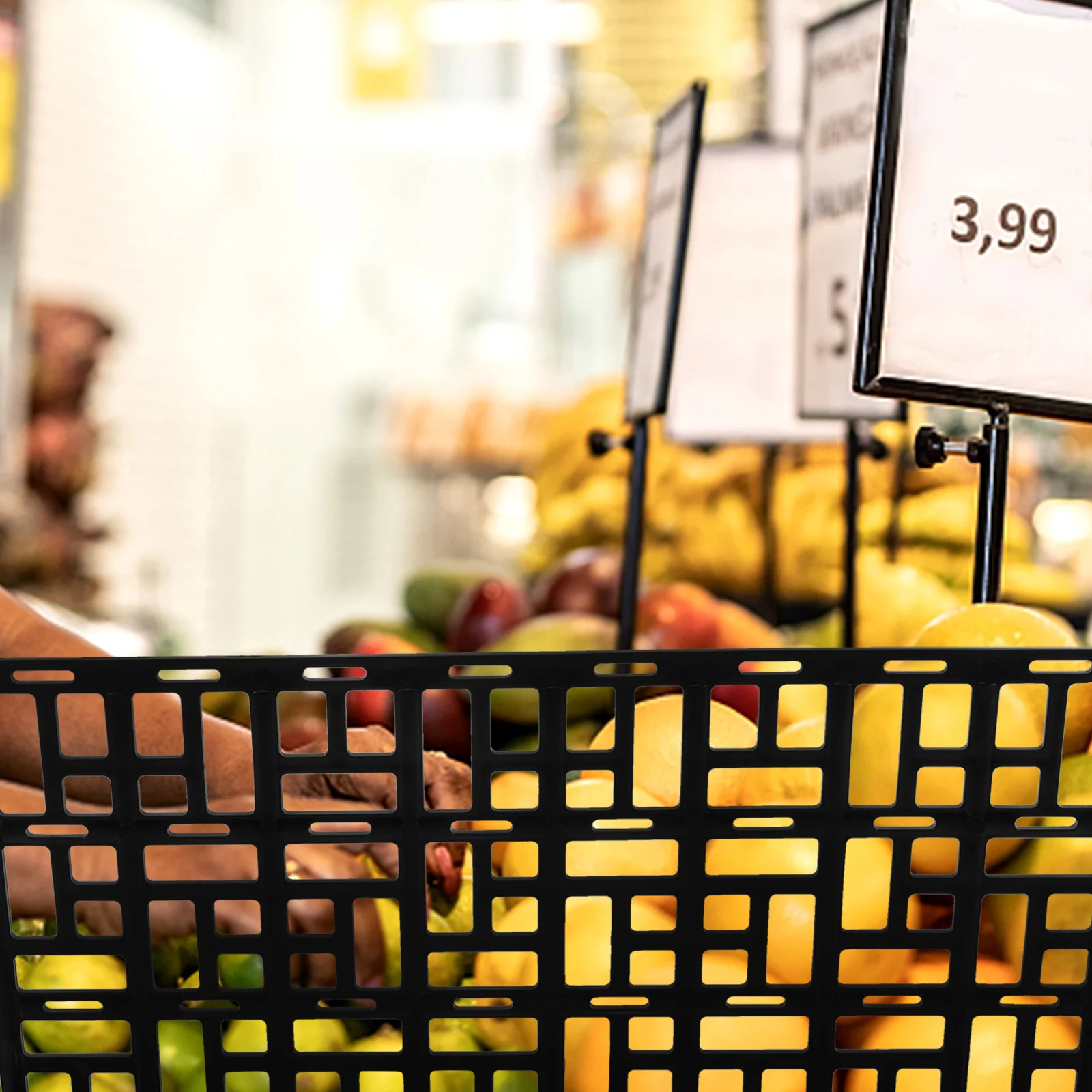 

Fruit Vegetable Guardrail Baffle Fence Sturdy Durable Plastic Display Rack Supermarket Shelf Organizer Separator