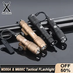 Wadsn Airsoft M300 M300A M600 M600C SF Tactical Flashlight Fit 20MM Rail Surefir Weapon Hunting Scout LED Gun Mini Light