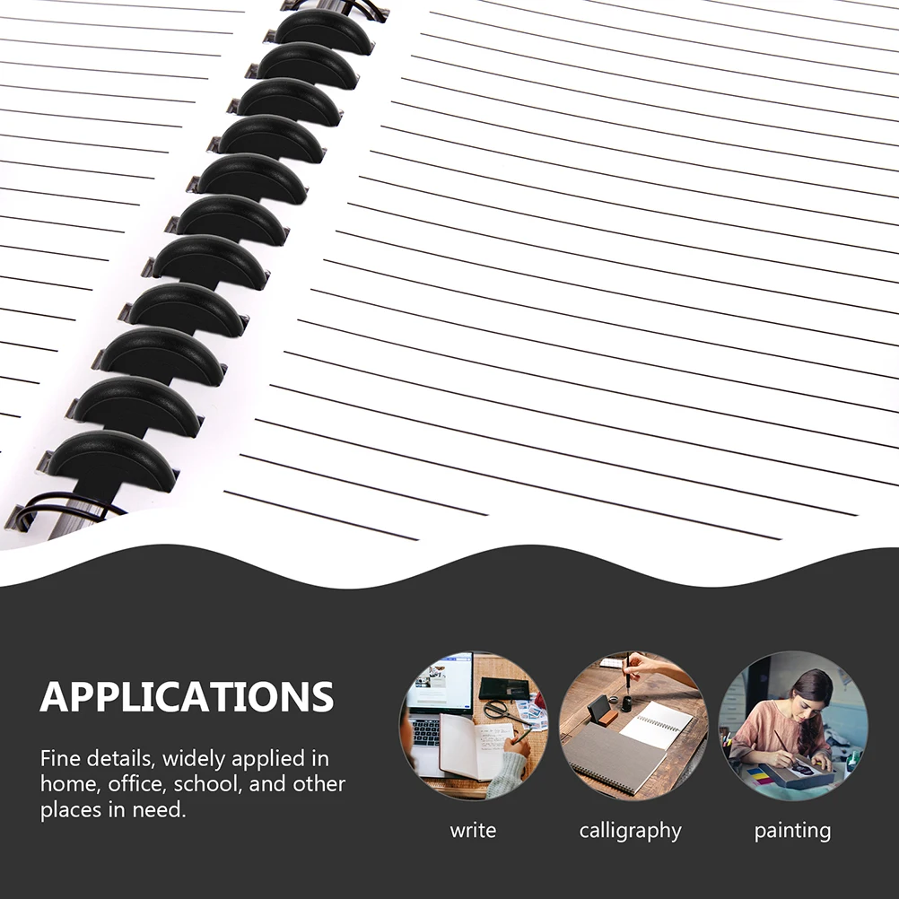 22pcs Abs Binder Discs Notebook Binding Supplies Lightweight Office Use Plastic Round Discs Tools