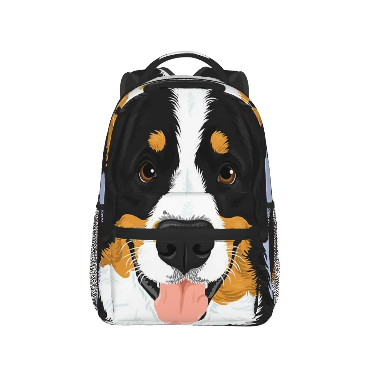 

Bernese Mountain Dog Cartoon Backpack Hot Sale Daypack Large Capacity Boys Girls BookBag School Bag Shoulder Bags for Men Women