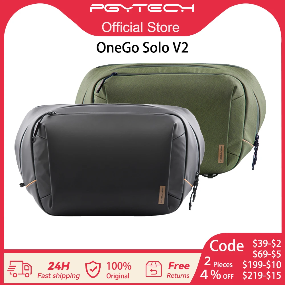 PGYTECH OneGo Solo V2 Camera Shoulder Bag 4L 6L 10L Crossbody Camera Sling Bag Outdoor Travel Bag For Sony /Canon/ Nikon