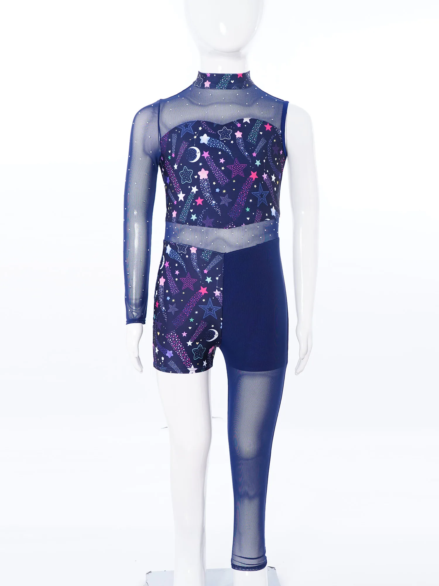 Justaucorps de danse de Ballet pour enfants filles, body complet avec strass, maillot de gymnastique, Costumes de patinage artistique sur glace, combinaison
