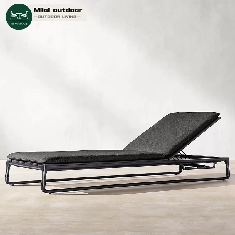 

Factory Hot Sale Outdoor Garden Patio Waterproof Recliner Outdoor Sun Beach Leisure Aluminum Bed