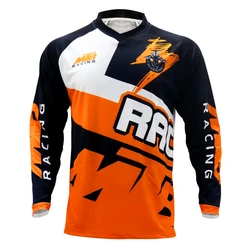 2023 Cycling Jersey Long Sleeve Enduro Motocross Jersey MTB Downhill Mountain Bike DH Maillot Ciclismo Hombre Quick Drying Shirt